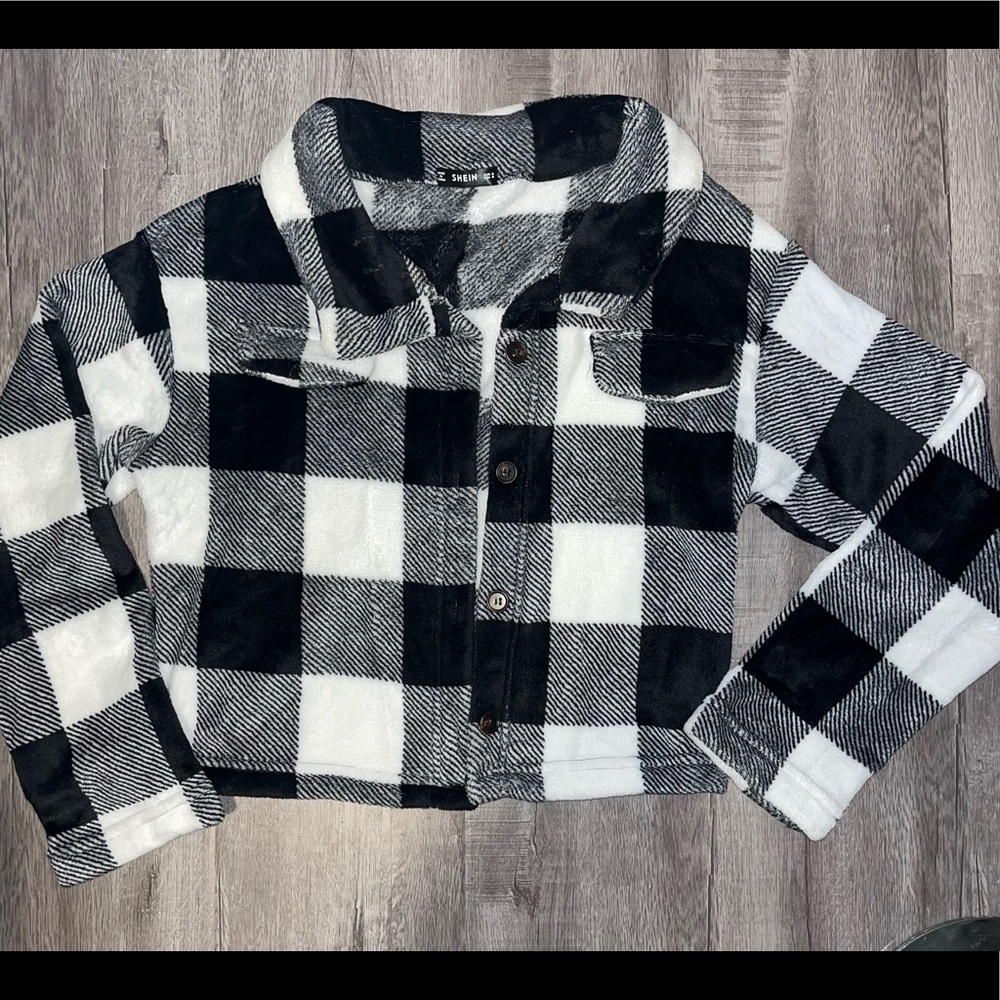 Fleece trucker jacket
